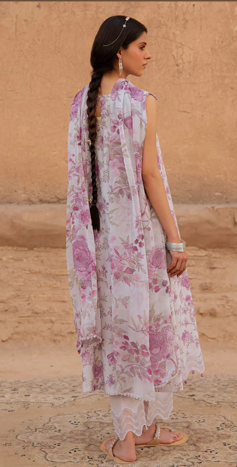 LILAC HINT-3PC PRINTED LAWN SUIT