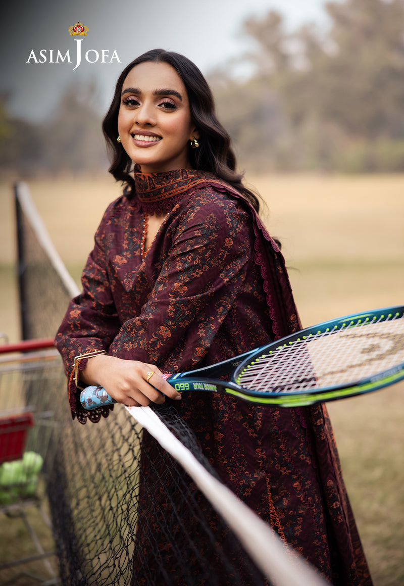 AJUBJ-28 PRINTED LAWN 3 PC