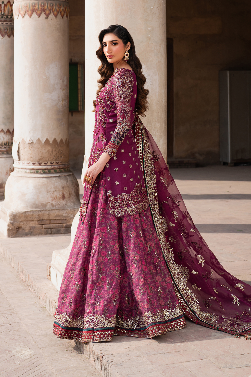 IZNIK ILC-04 EMBROIDERED CHIFFON