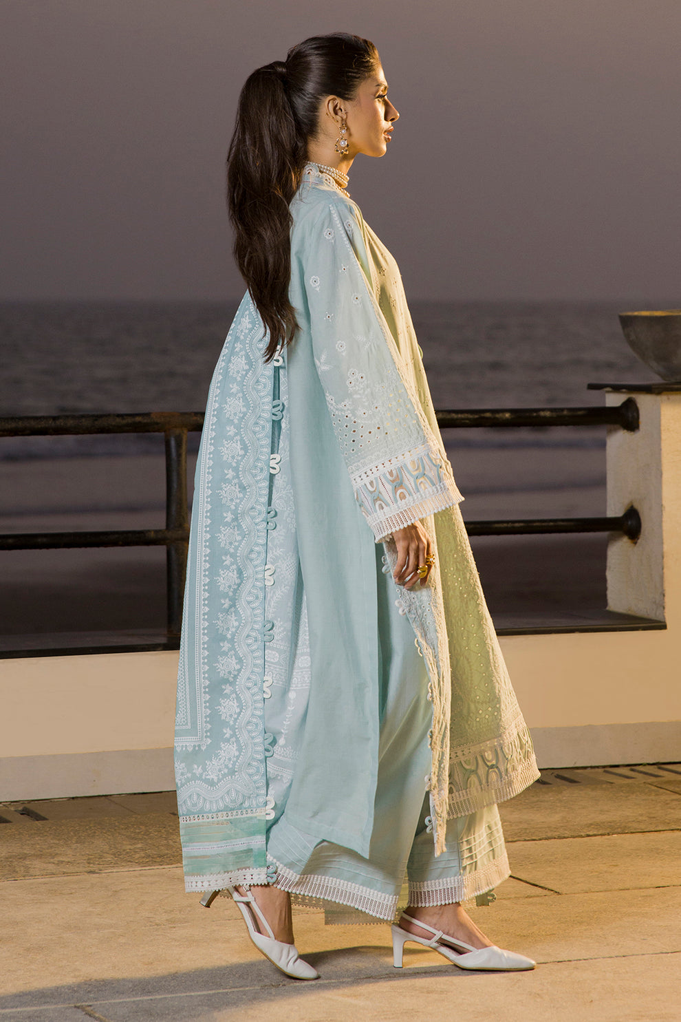 Embroidered Shirt Shalwar Dupatta - 0079