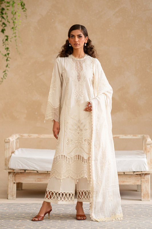 ETHNC WOMEN EMBROIDERED LAWN SUIT