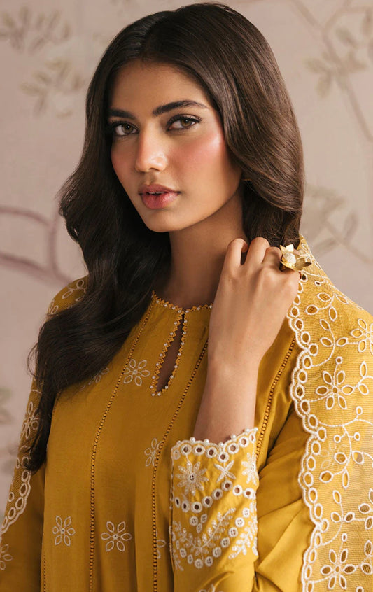 AMBER GLOW-3PC CHIKANKARI SUIT