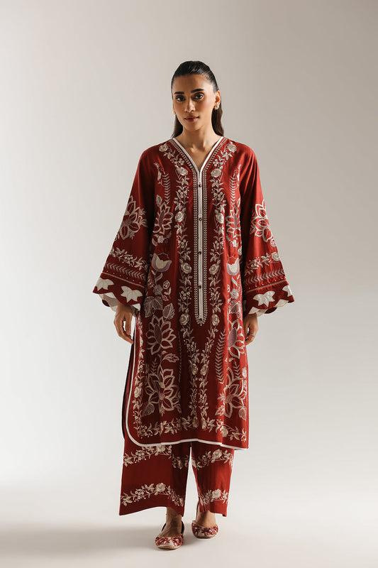 ETHNC WOMEN EMBROIDERED SUIT