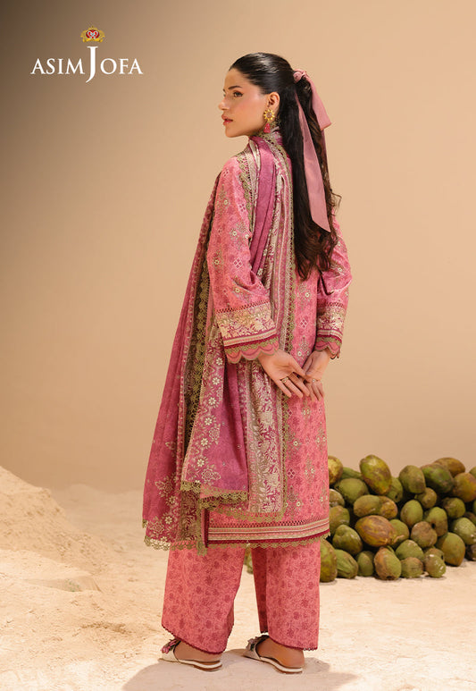 AJUBU-28 Printed Lawn 3 Pcs