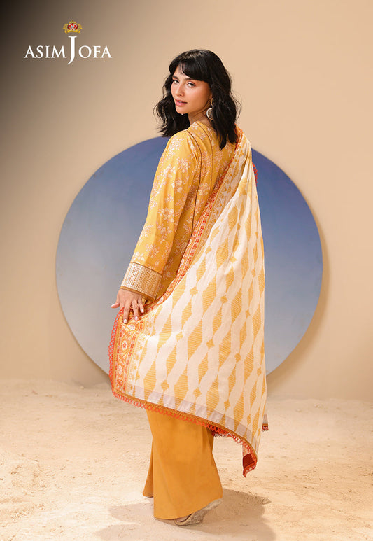 AJUBU-22 Printed Embroidered Lawn 3 Pcs