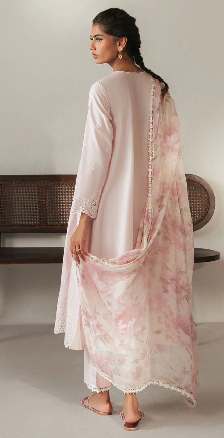 LILAC ROSE-3PC CHIKANKARI SUIT