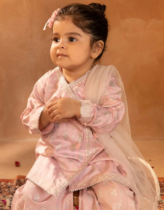 PINK COTTON SILK EMBROIDERED 3PC STITCHED