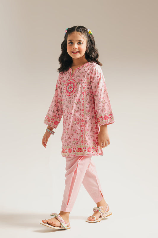 ETHNC GIRLS EMBROIDERED SUIT