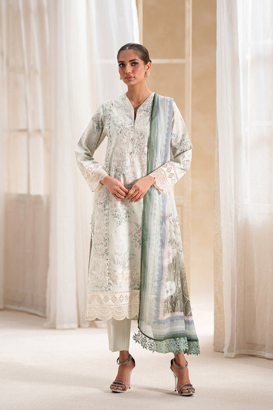 ETHNC WOMEN EMBROIDERED LAWN SUIT