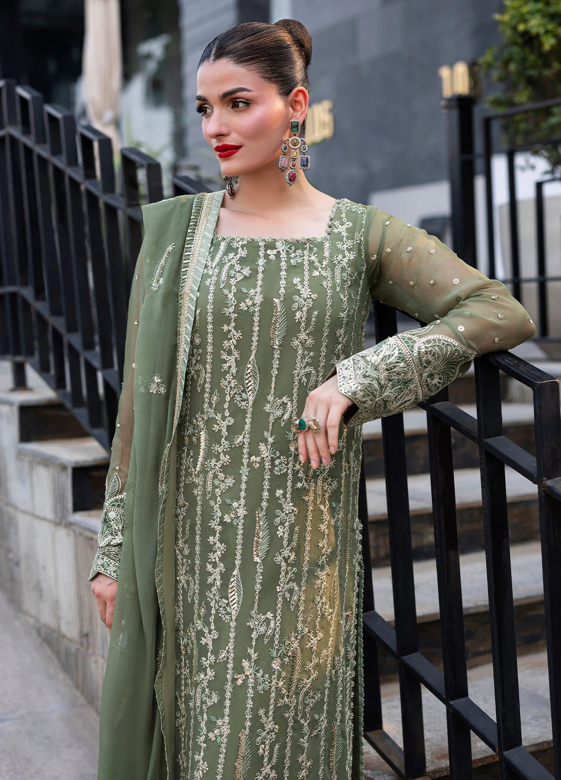 CT 25006 Mist - At First Glance | Unstitched Chiffon | 3 Piece