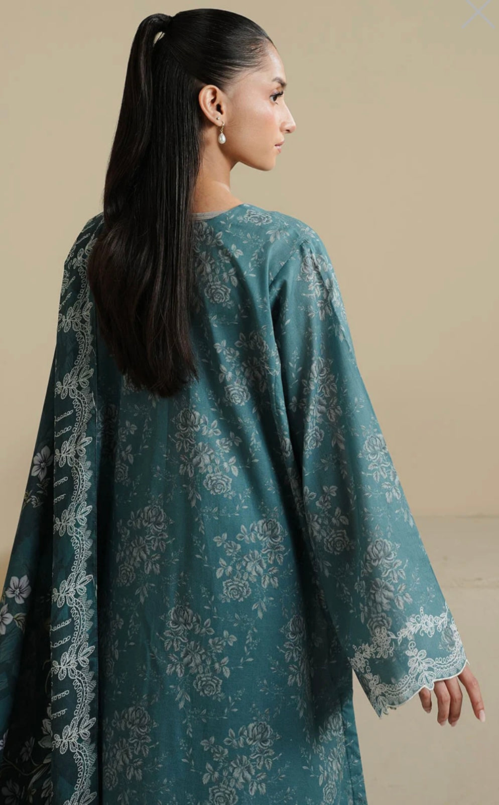 MIDNIGHT TWILIGHT-3PC PRINTED LAWN SUIT