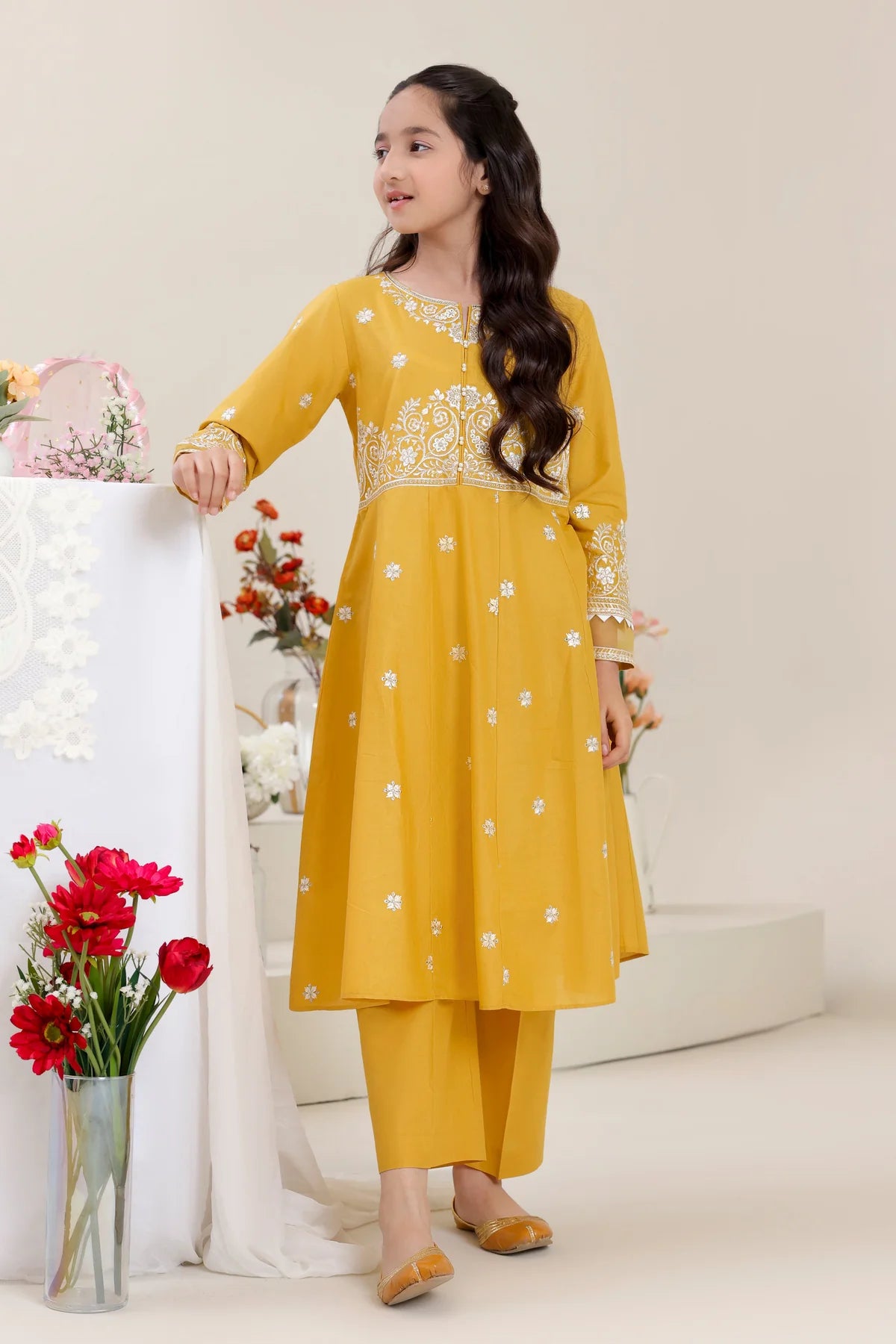 PINK PETALS TEEN GIRLS SUNFLOWER - 2 PIECE