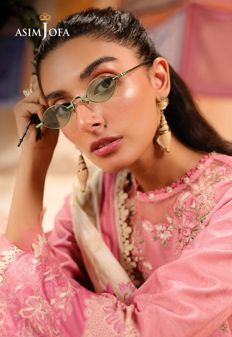 AJUBU-17 Printed Embroidered Lawn 2 Pcs