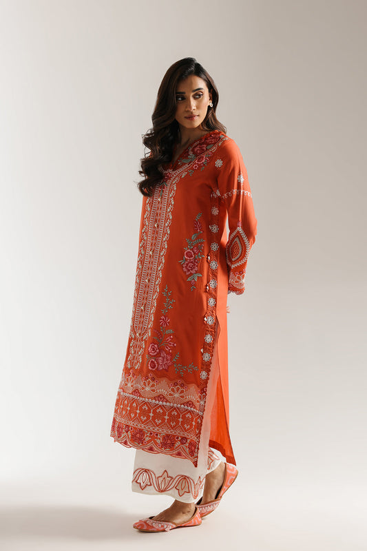 ETHNC WOMEN EMBROIDERED SUIT