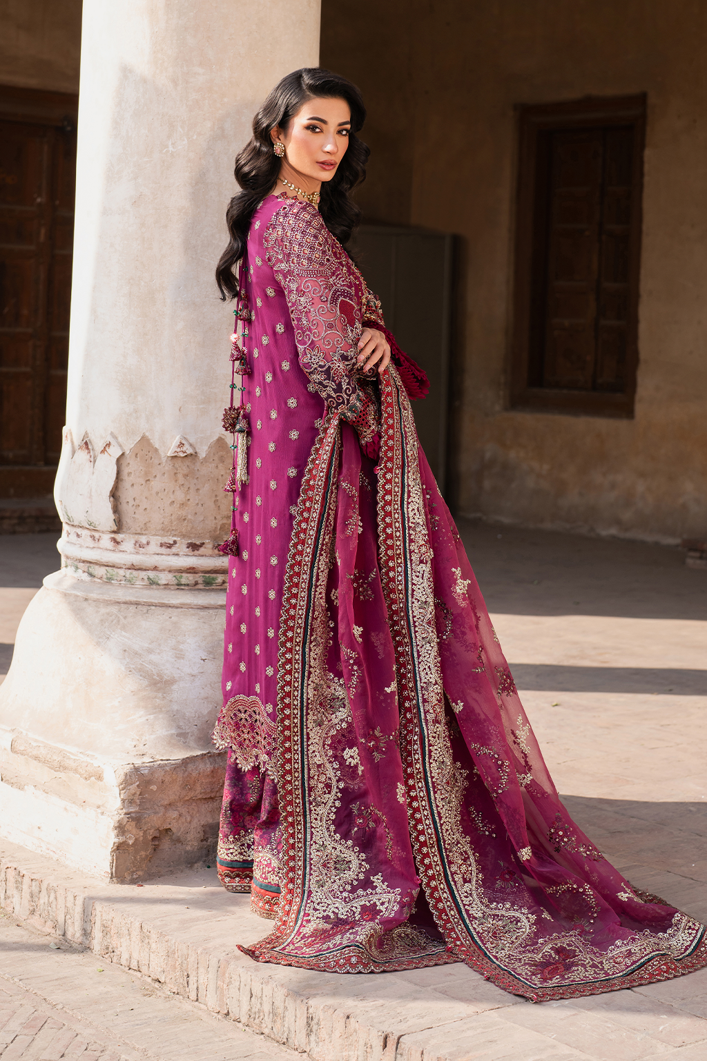 IZNIK ILC-04 EMBROIDERED CHIFFON