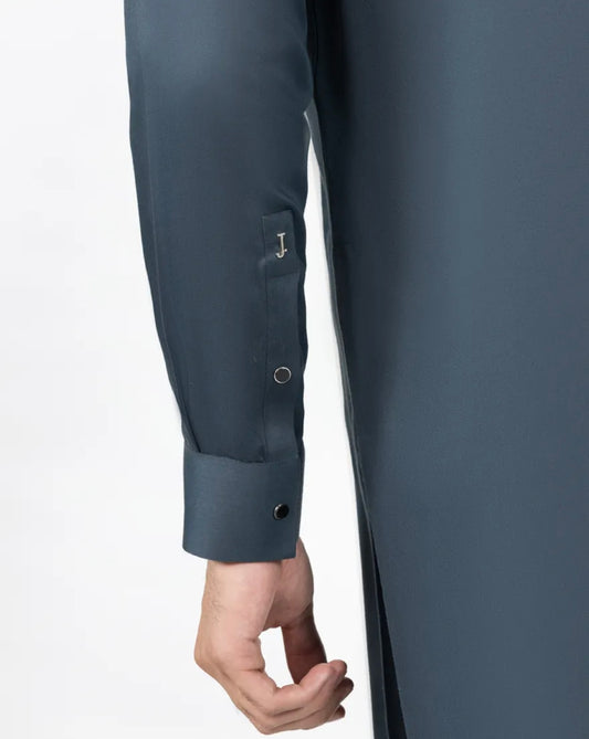 MIDNIGHT GREY BLENDED CASUAL KAMEEZ SHALWAR