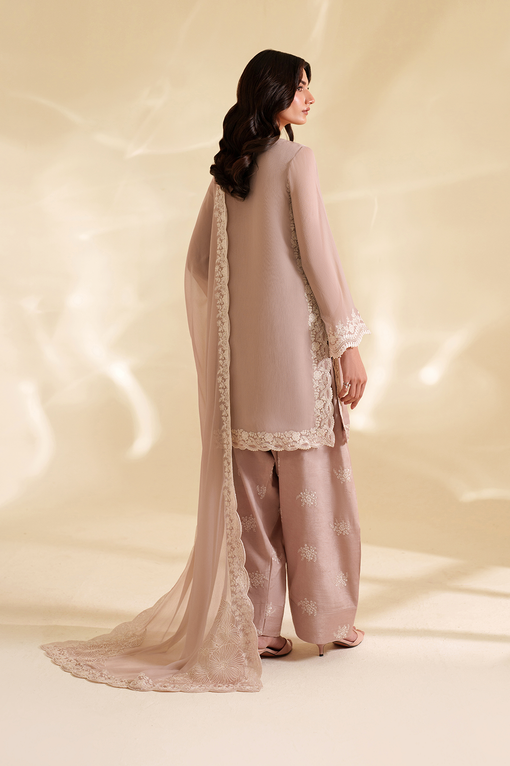 IZNIK CC-79 EMBROIDERED CHIFFON
