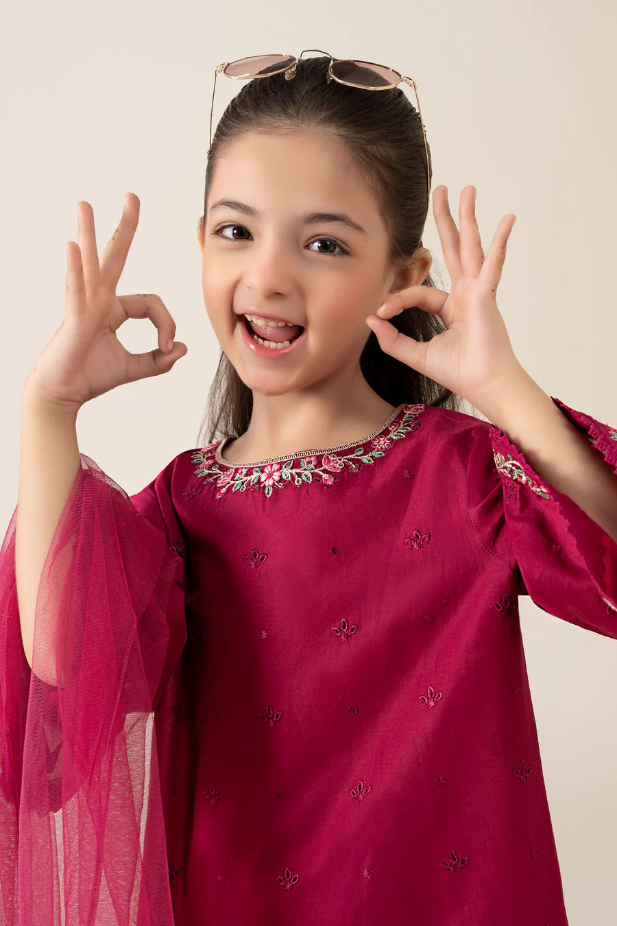 MARIAB GIRLS 3 Piece Embroidered Lawn Suit