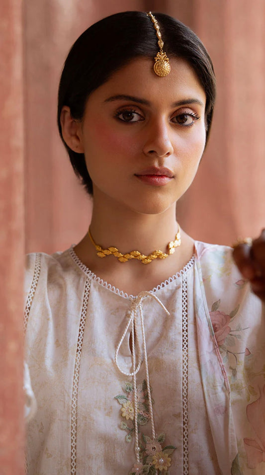 FLORAL GARLAND-3PC PRINTED LAWN SUIT