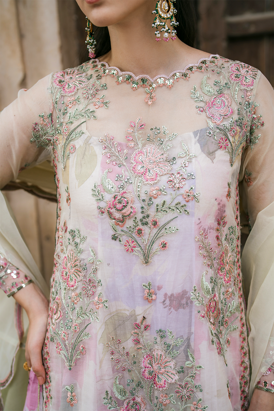 UE-320 PRINTED RAW SILK