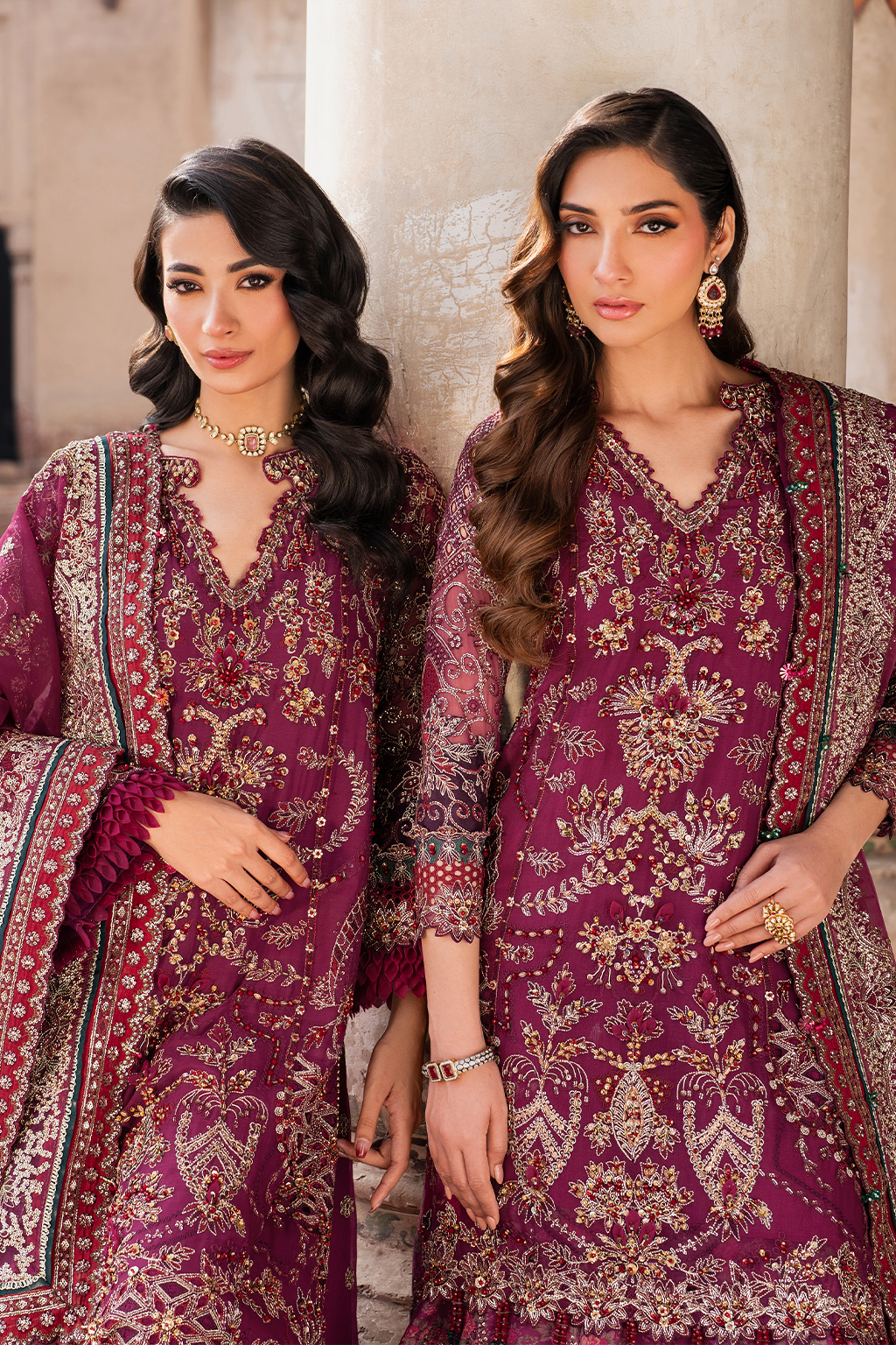 IZNIK ILC-04 EMBROIDERED CHIFFON