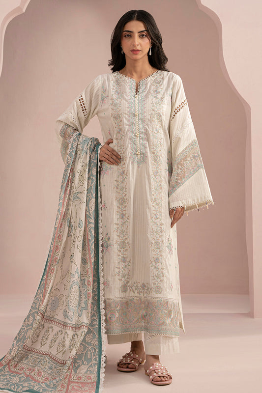 Embroidered Shirt Shalwar Dupatta - 0467