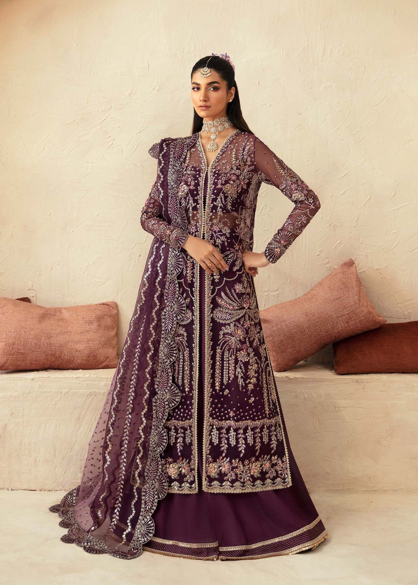 EMBROIDERED ORGANZA PARTY WEAR