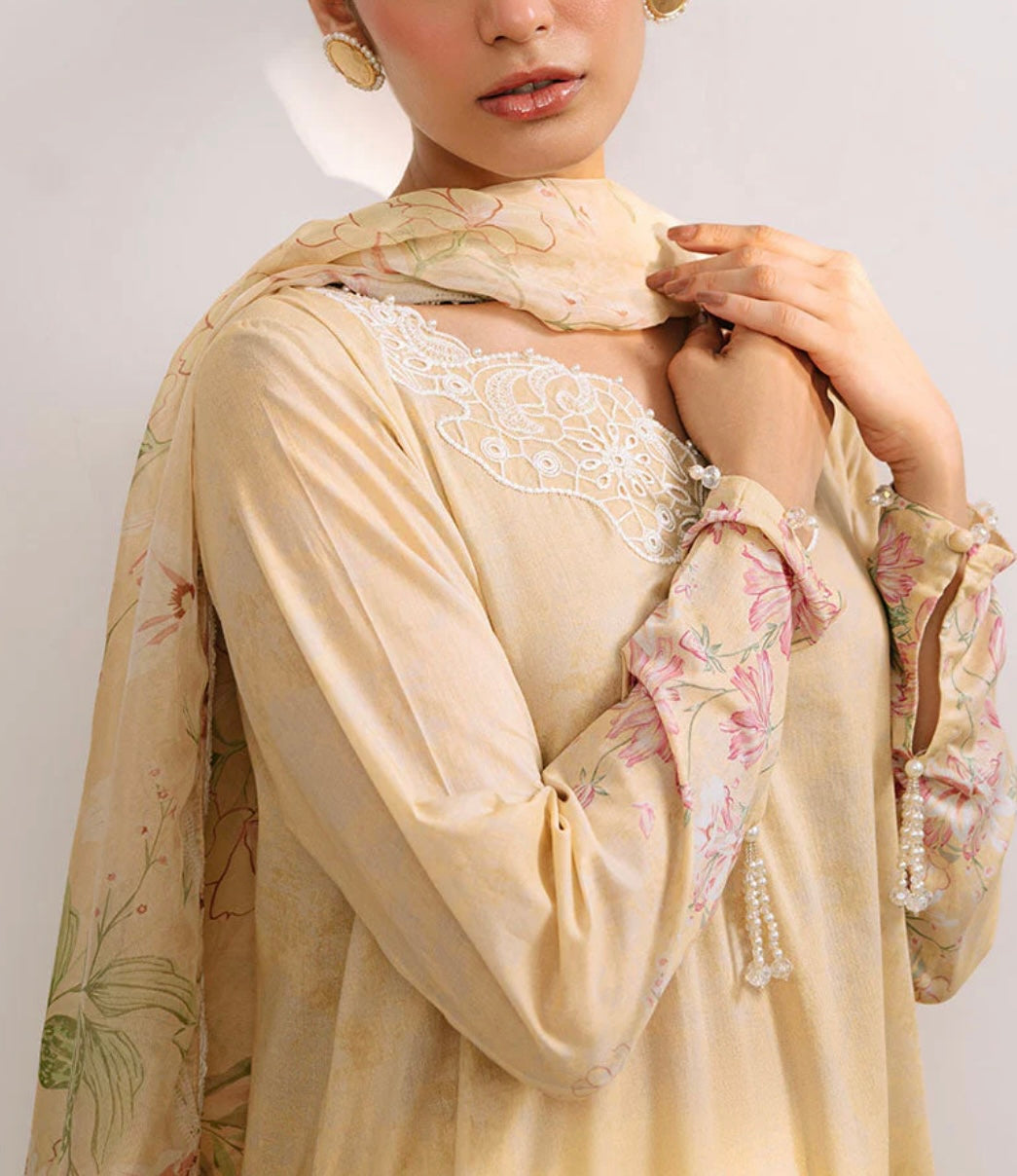 LILLY GARDEN-3PC PRINTED CAMBRIC SUIT