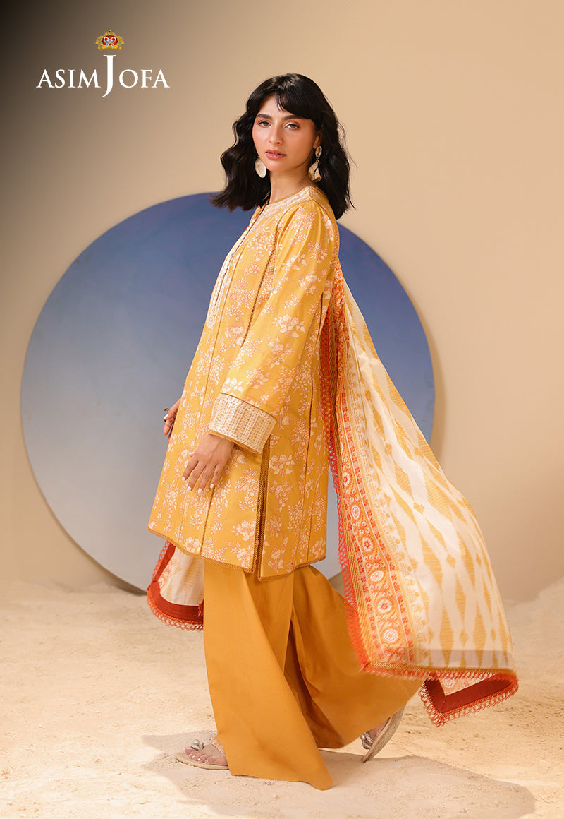 AJUBU-22 Printed Embroidered Lawn 3 Pcs