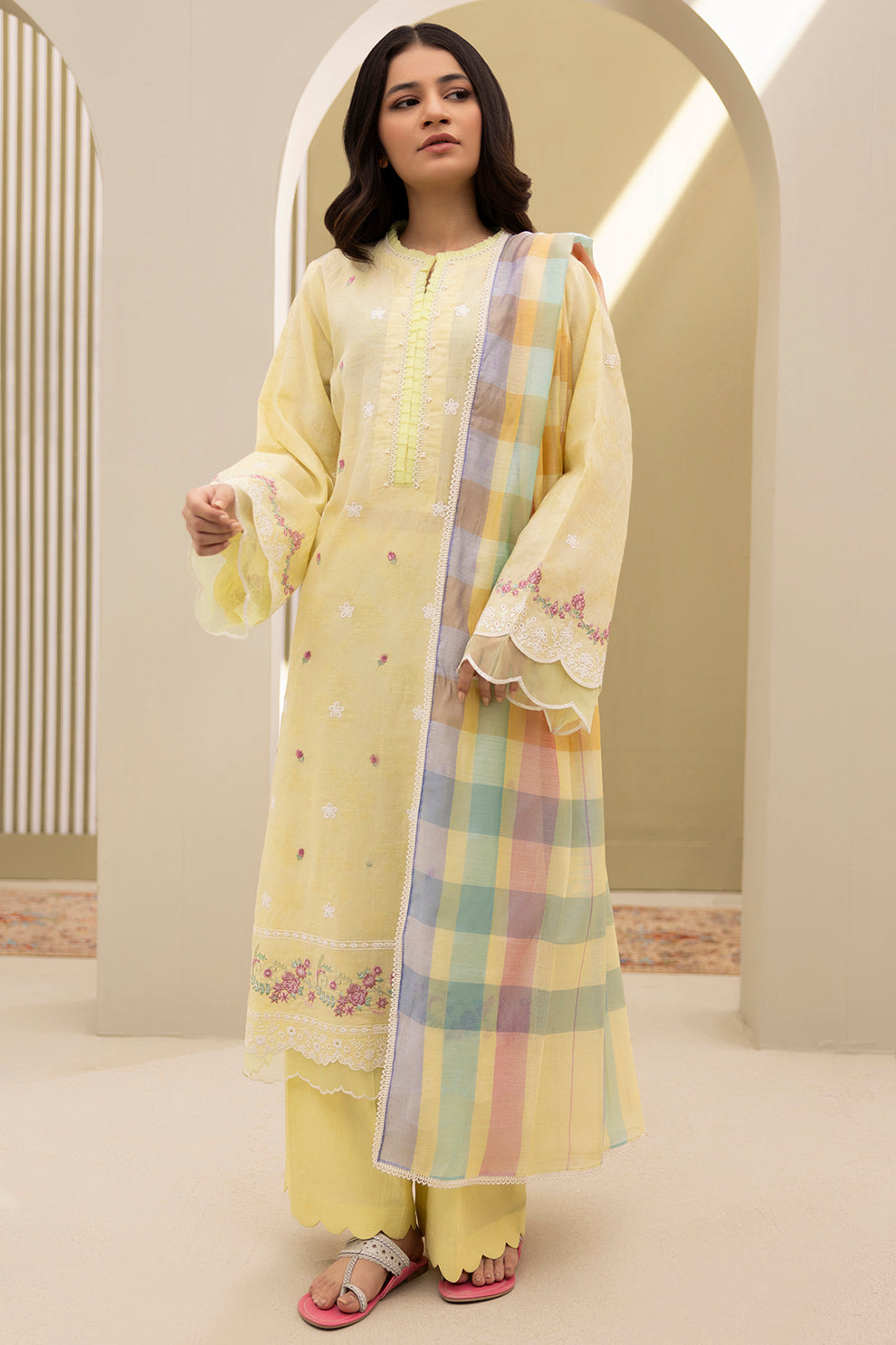 Embroidered Shirt Shalwar Dupatta - 0283