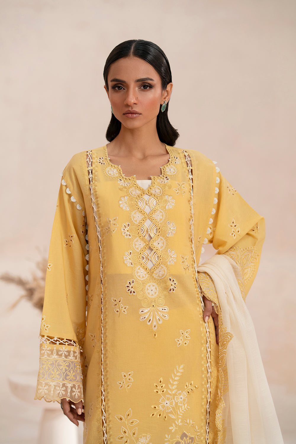 ETHNC WOMEN EMBROIDERED SUIT