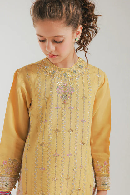 ETHNC GIRLS EMBROIDERED SUIT