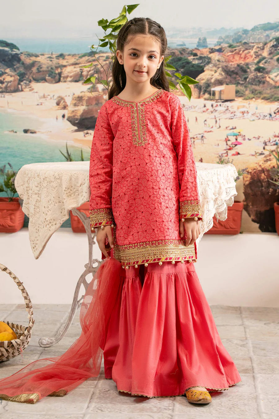MARIAB GIRLS 3 Piece Embroidered Lawn Suit