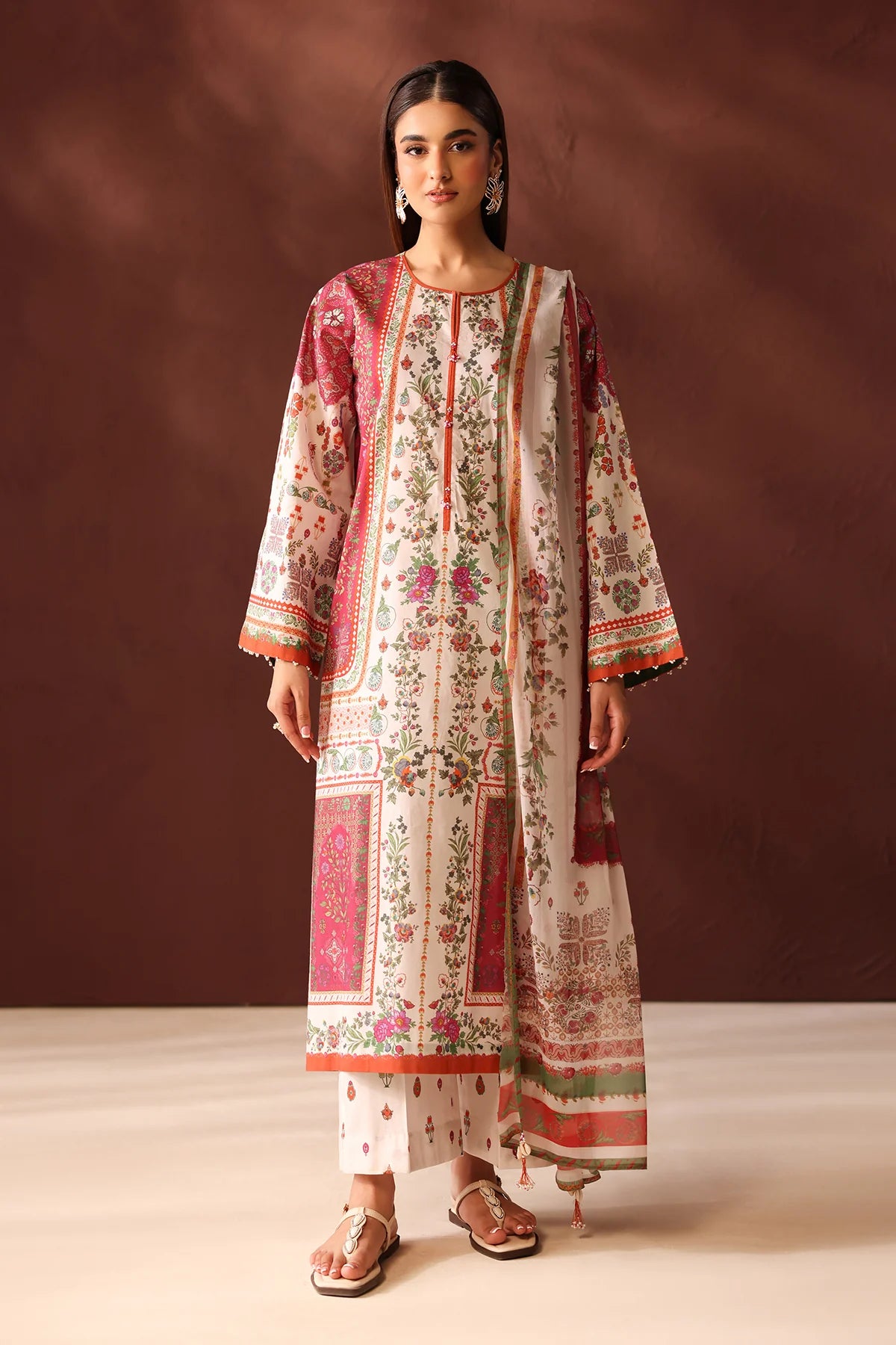 Digital printed lawn SF-4480