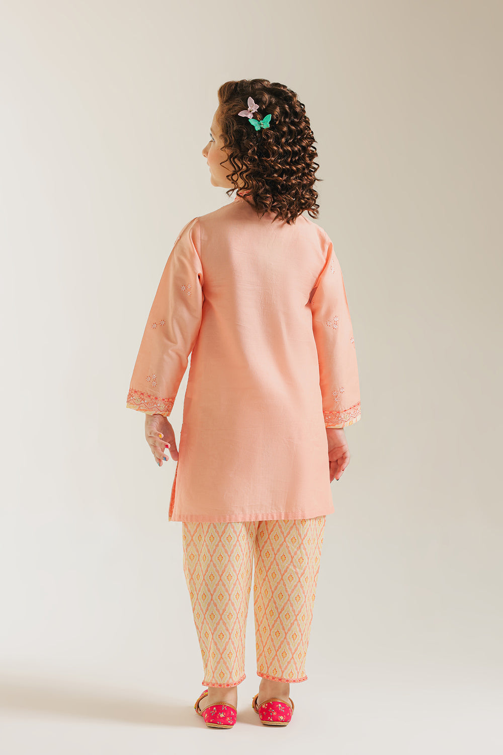 ETHNC GIRLS EMBROIDERED SUIT