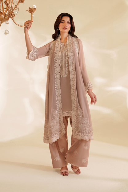 IZNIK CC-79 EMBROIDERED CHIFFON