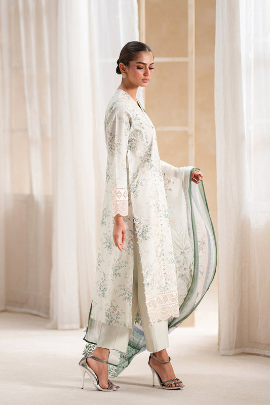 ETHNC WOMEN EMBROIDERED LAWN SUIT