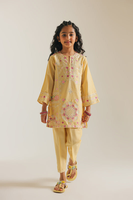 ETHNC GIRLS EMBROIDERED SUIT