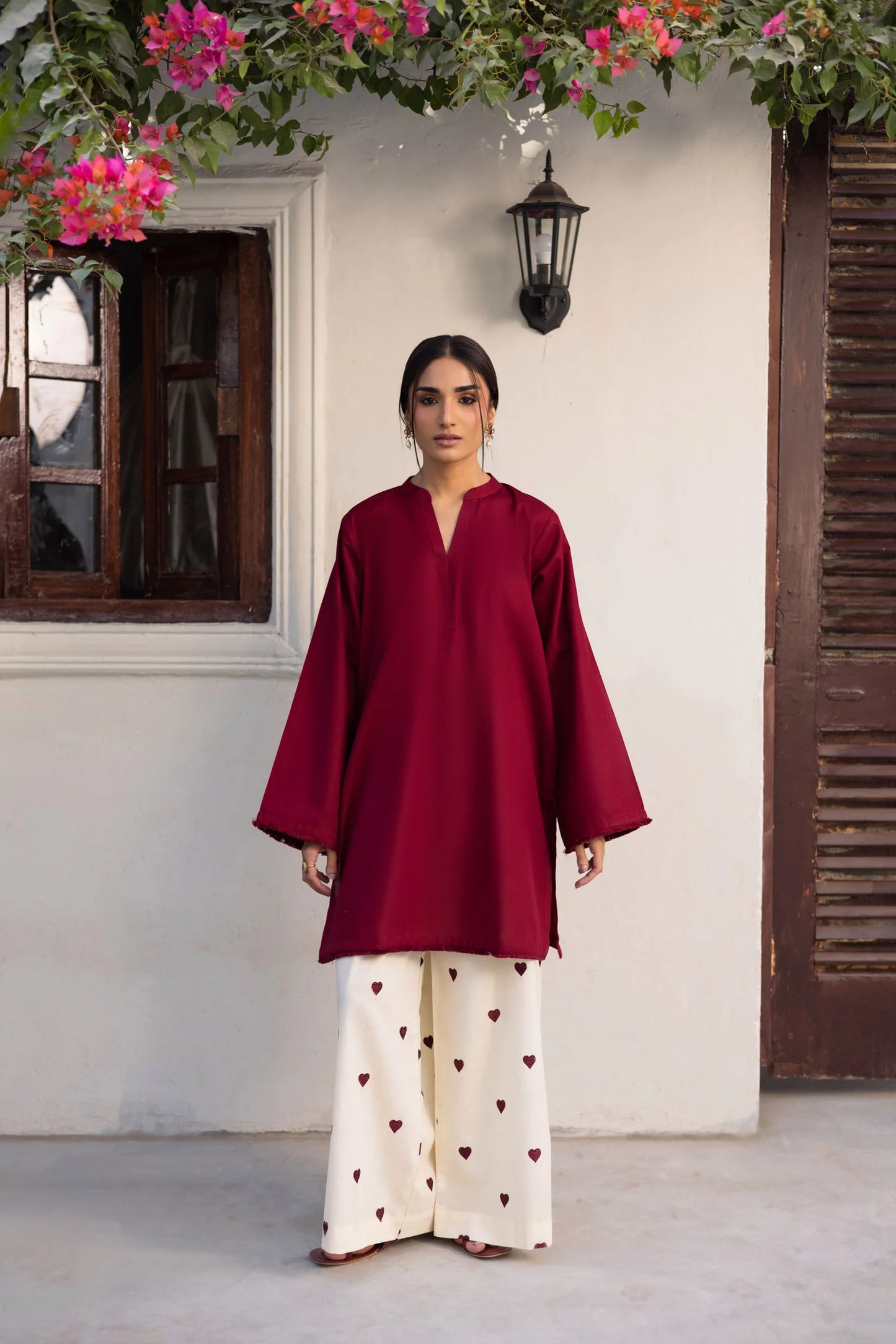 2PC EMBROIDERED LAWN