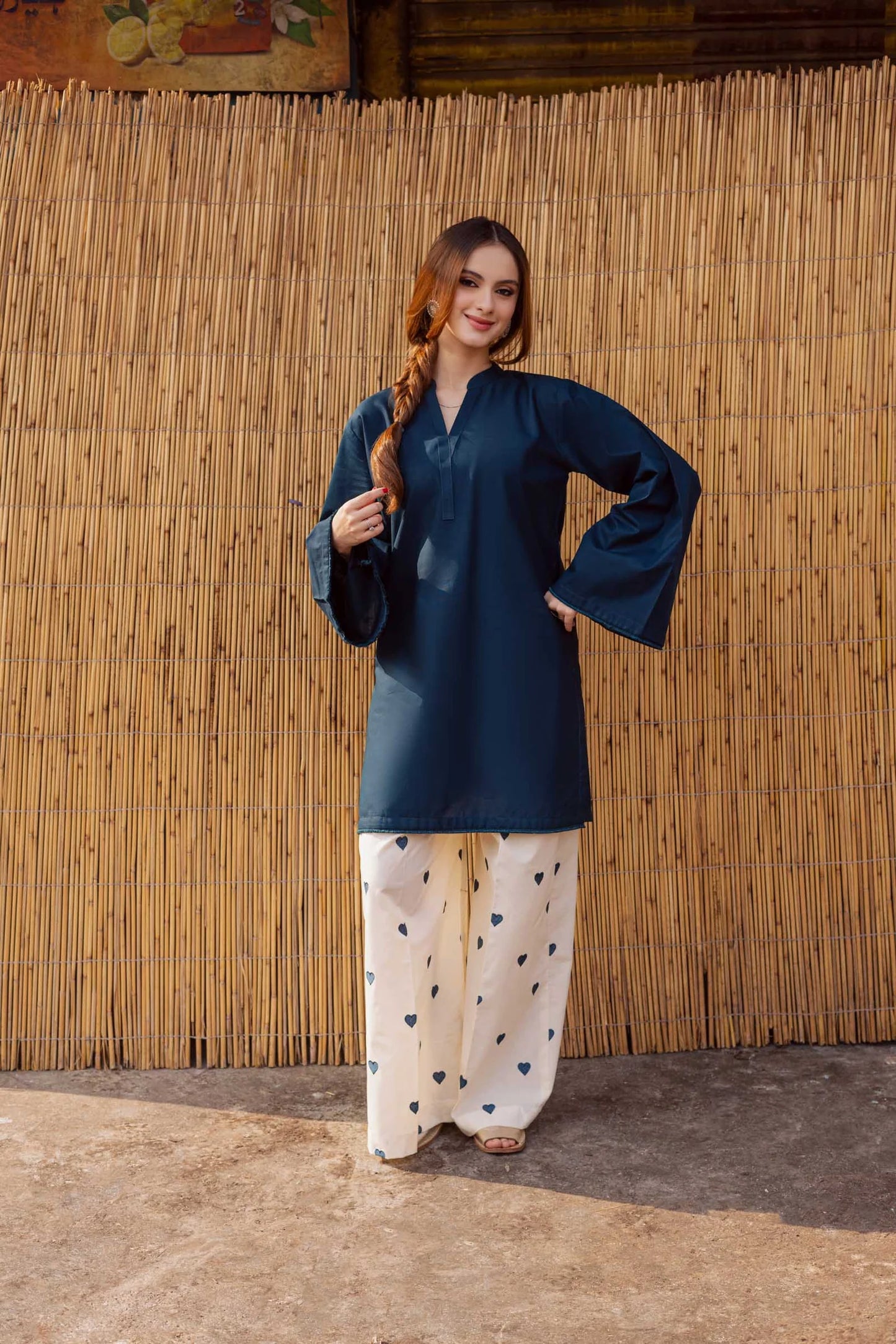 2PC EMBROIDERED LAWN