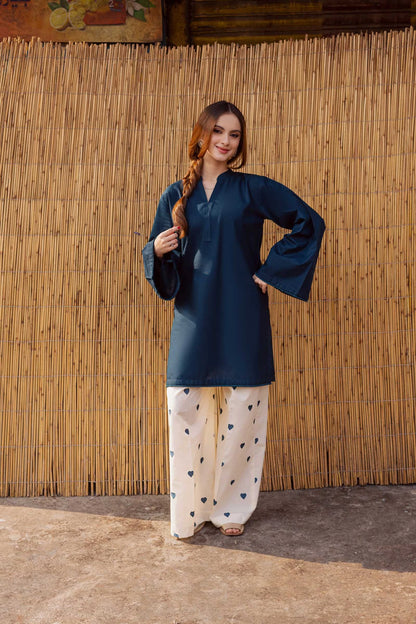 2PC EMBROIDERED LAWN