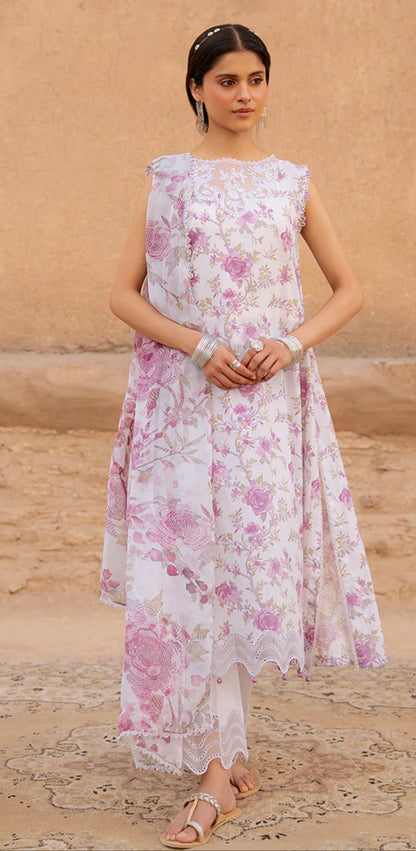 LILAC HINT-3PC PRINTED LAWN SUIT