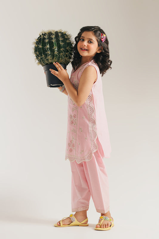 ETHNC GIRLS EMBROIDERED SUIT