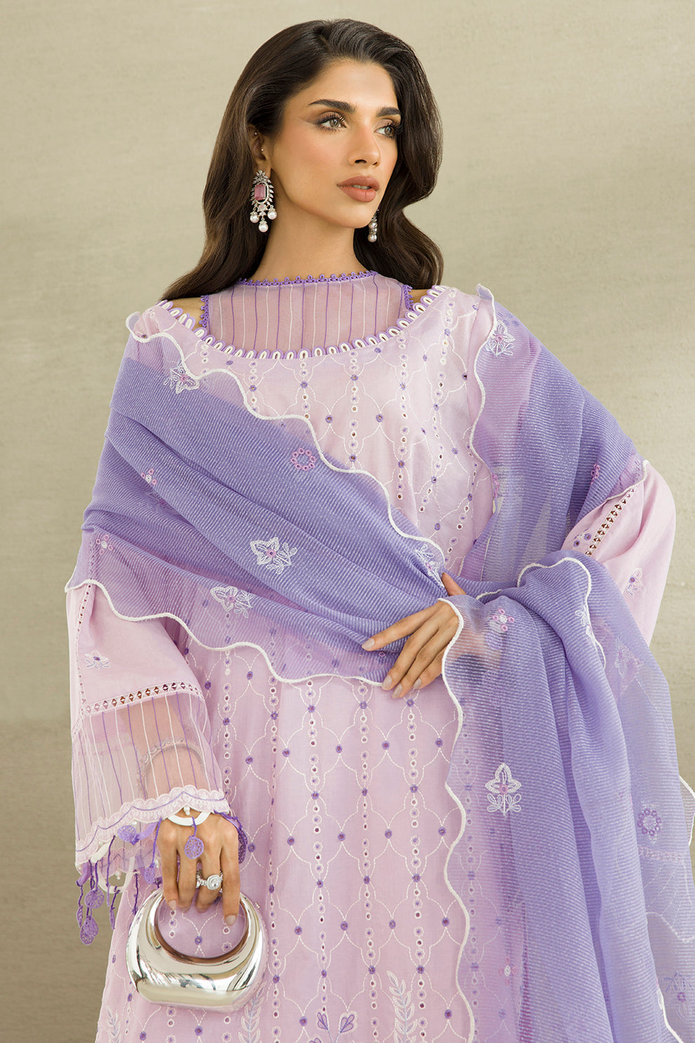 Embroidered Shirt Shalwar Dupatta - 0082