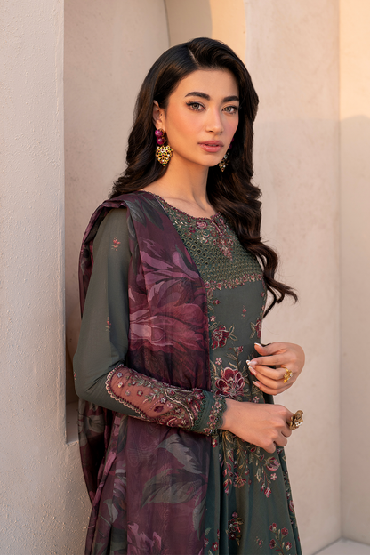 IZNIK EFL-11 EMBROIDERED LAWN