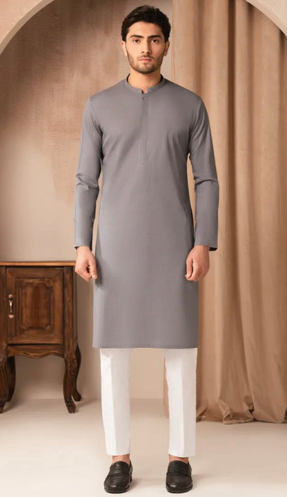 DENIM BLUE COTTON CASUAL KURTA