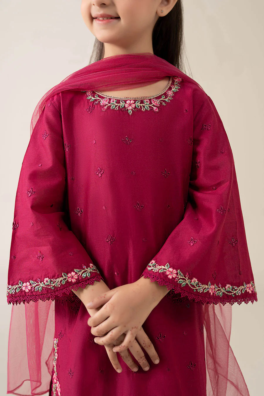 MARIAB GIRLS 3 Piece Embroidered Lawn Suit