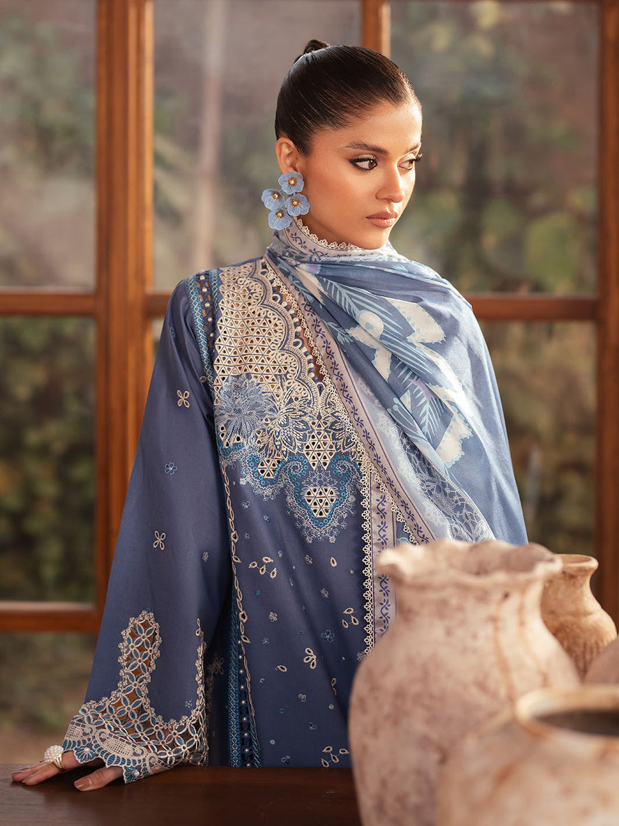 91 - A | 3 PC LAWN
STITCHED