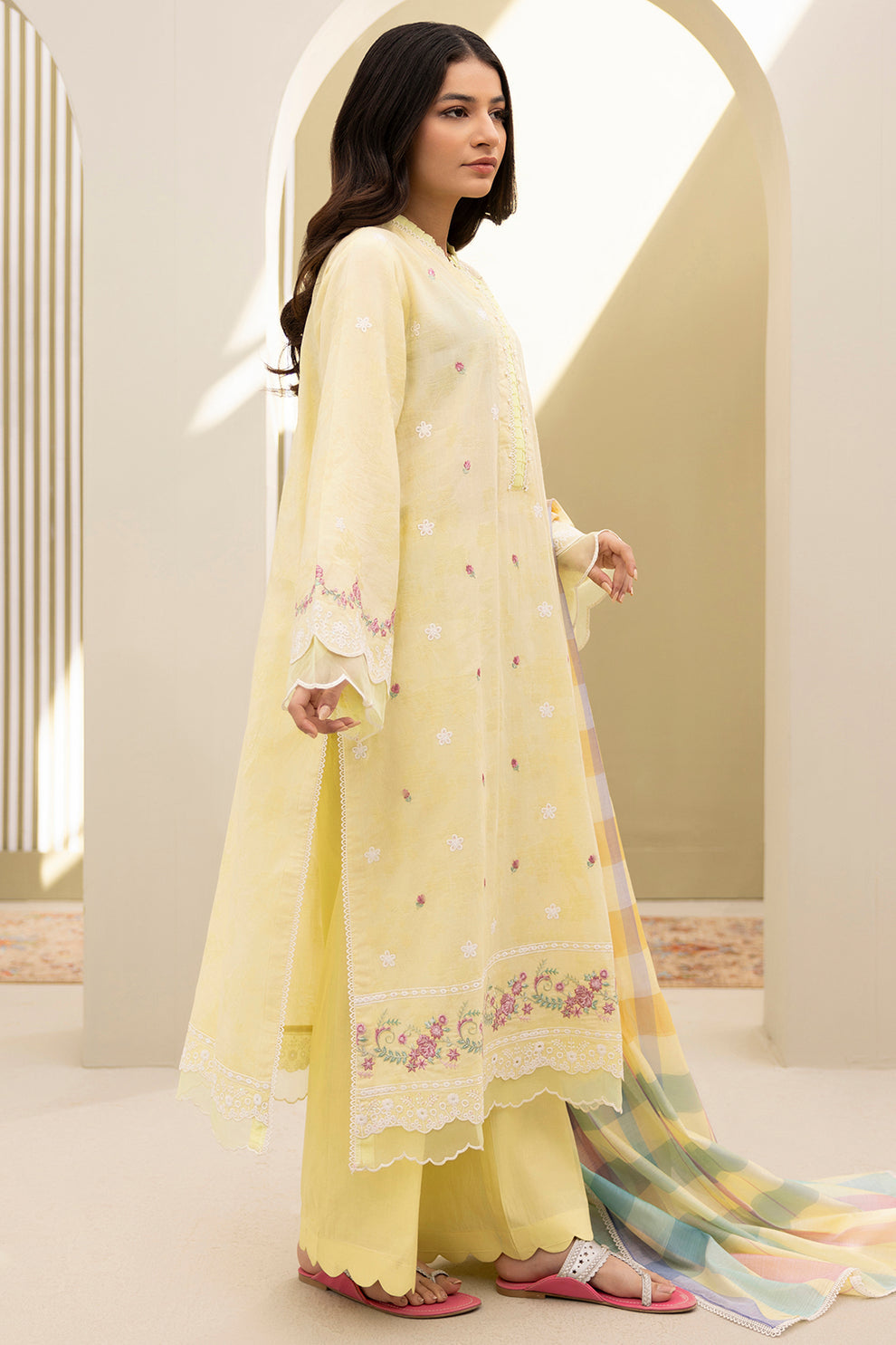 Embroidered Shirt Shalwar Dupatta - 0283