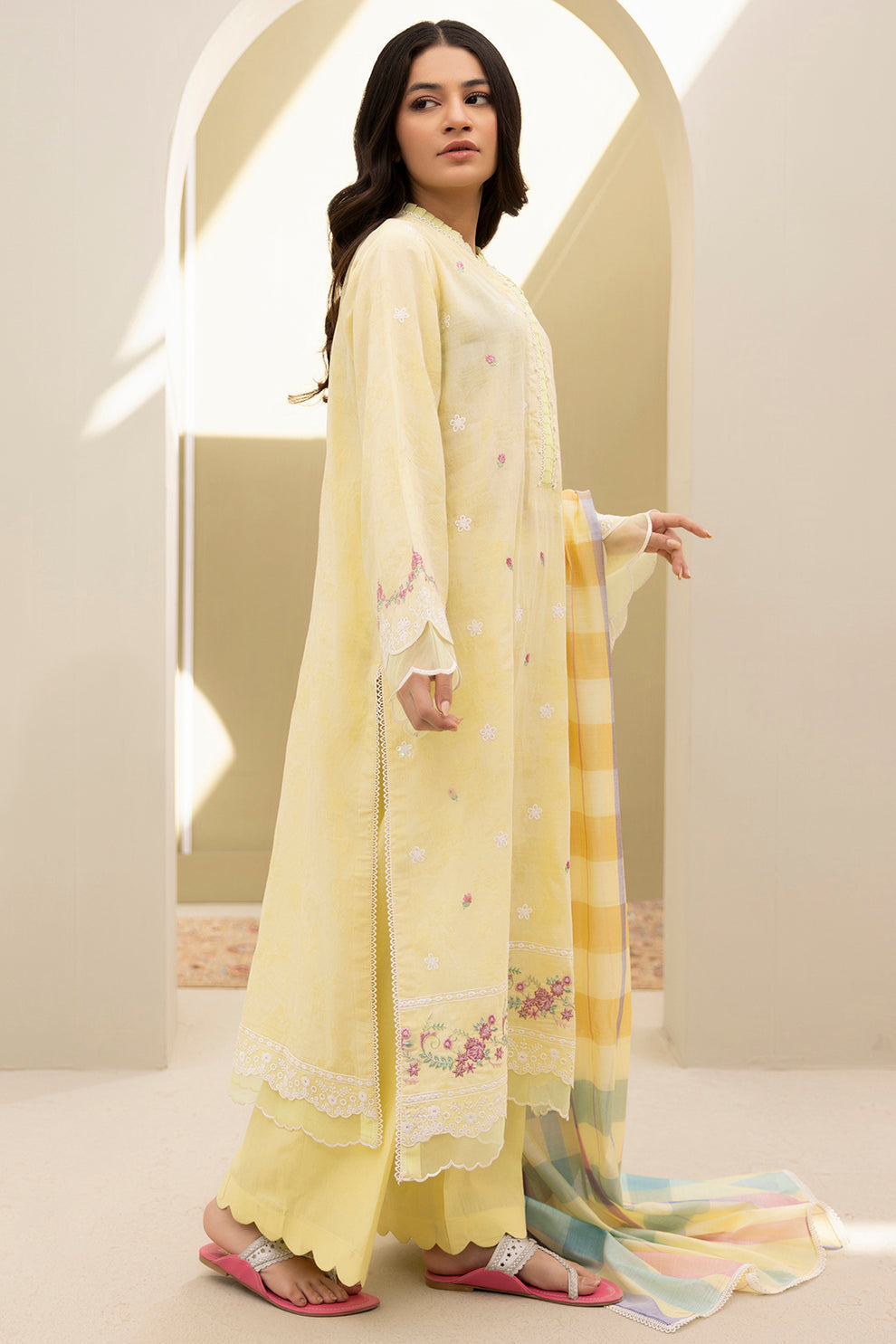 Embroidered Shirt Shalwar Dupatta - 0283